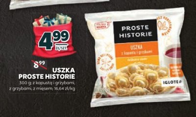 Uszka Proste Historie z kapustą i grzybami promocja w Stokrotka