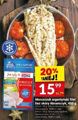 Morszczuk argentyński filet bez skóry Abramczyk, 450 g promocja w Twój Market