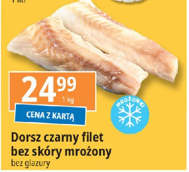 Dorsz czarny filet bez skóry promocja