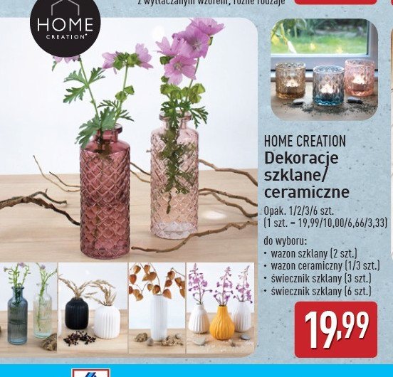 Wazon ceramiczny Home creation promocja w Aldi