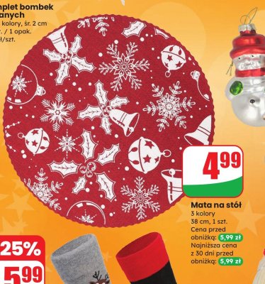 Mata na stół 3 kolory promocja w Dino