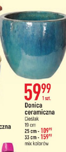Donica ceramiczna 33 cm Cie艣lak promocja