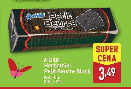 Herbatniki czarne Apetitki petit beurre promocja
