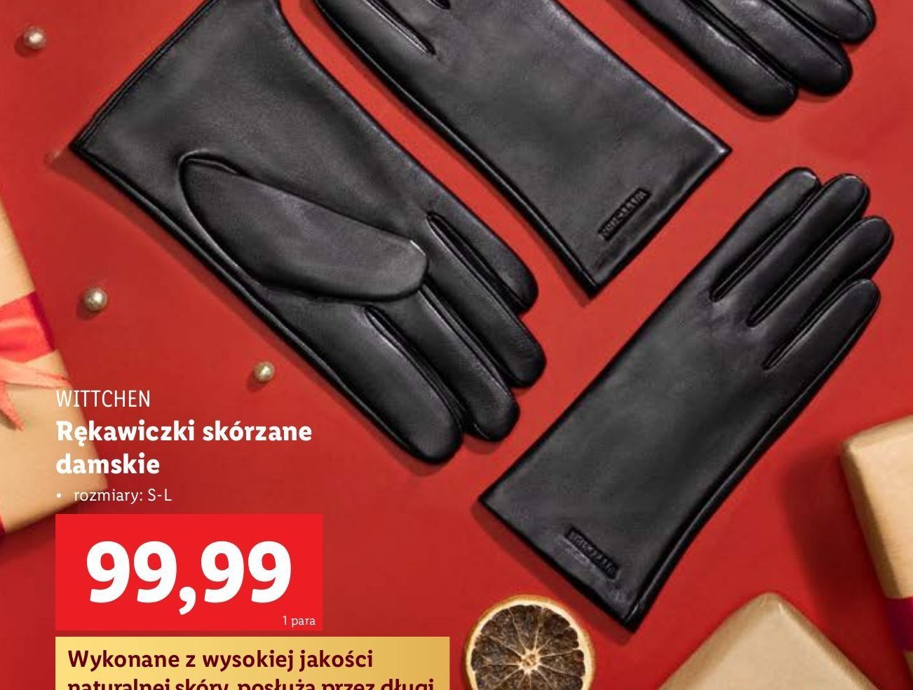 Rękawiczki damskie czarne skórzane Wittchen promocja