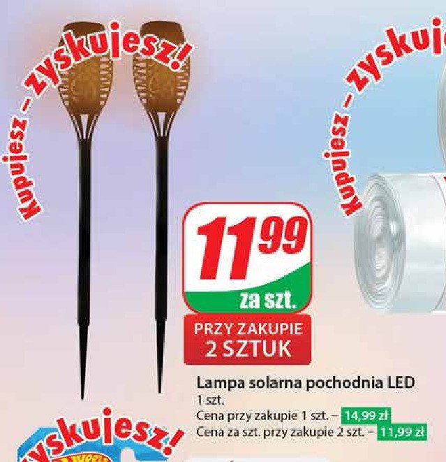 Lampa solarna pochodnia promocja