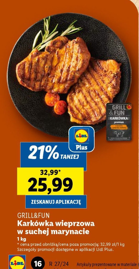 Kark贸wka wieprzowa w marynacie Grill and fun promocja