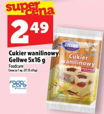 Cukier wanilinowy Gellwe 5x10 g promocja w TOPAZ