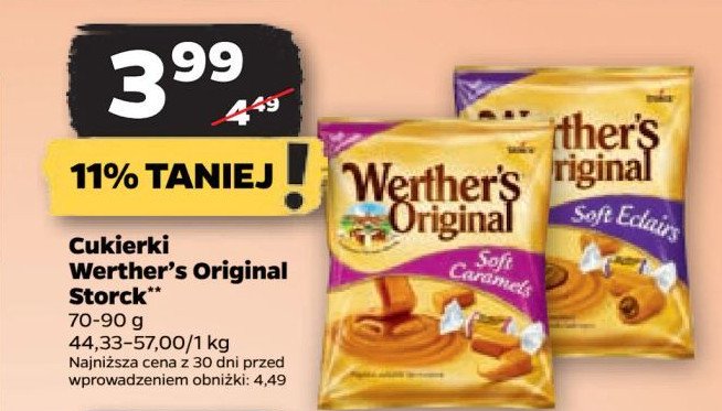 Cukierki soft eclairs Werther's original promocja