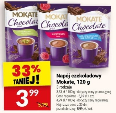 Napój czekoladowy Mokate, 120 g promocja w Twój Market