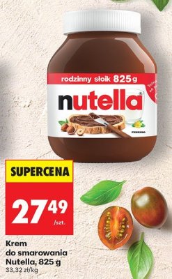 Krem do smarowania Nutella, 825 g promocja w Biedronka