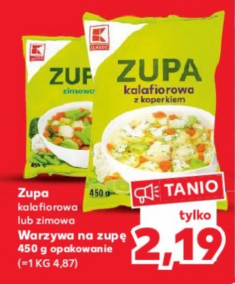 Zupa kalafiorowa z koperkiem K-classic promocja