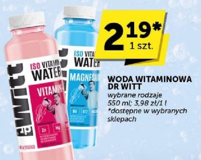 Woda witaminowa DR WITT promocja w Groszek