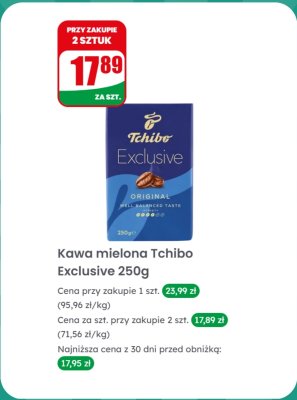 Kawa mielona Exclusive 250g promocja w Dino