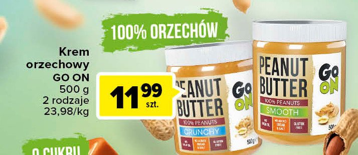 Mas艂o orzechowe z kawa艂kami orzech贸w Go on! promocja