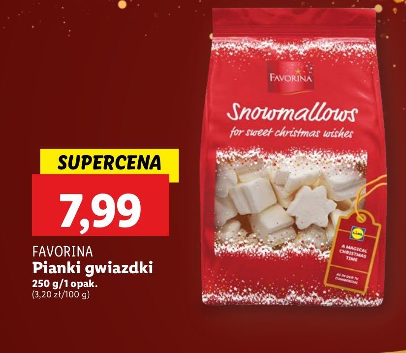 Pianki gwiazdki Favorina promocja w Lidl