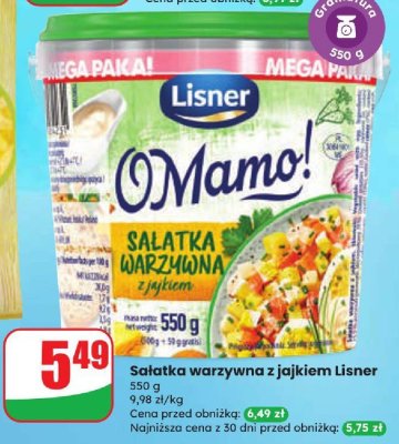Sałatka warzywna z jajkiem  promocja w Dino