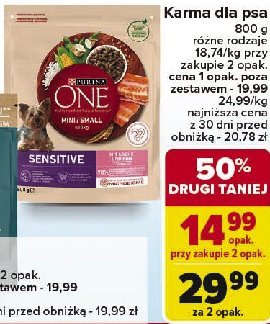 Karma dla psa delicate mini 艂oso艣 i ry偶 Purina one promocja