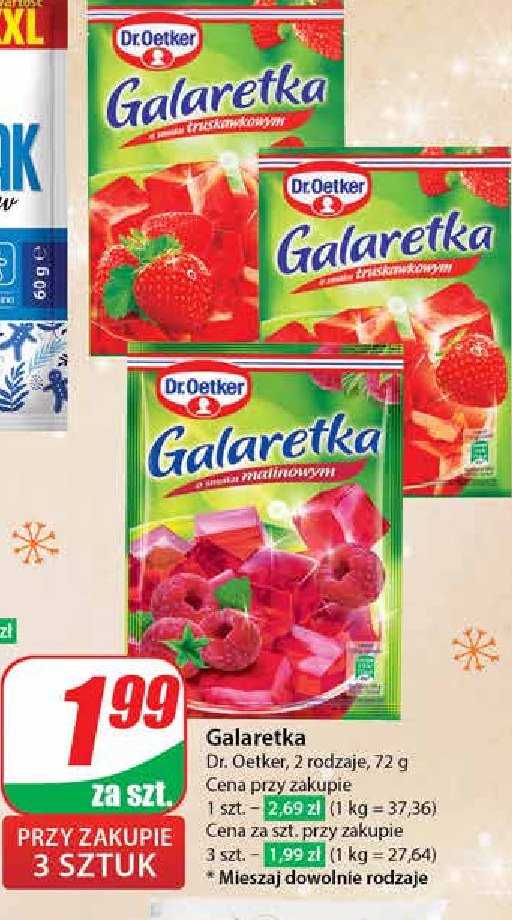 Galaretka malinowa Dr. oetker promocja w Dino