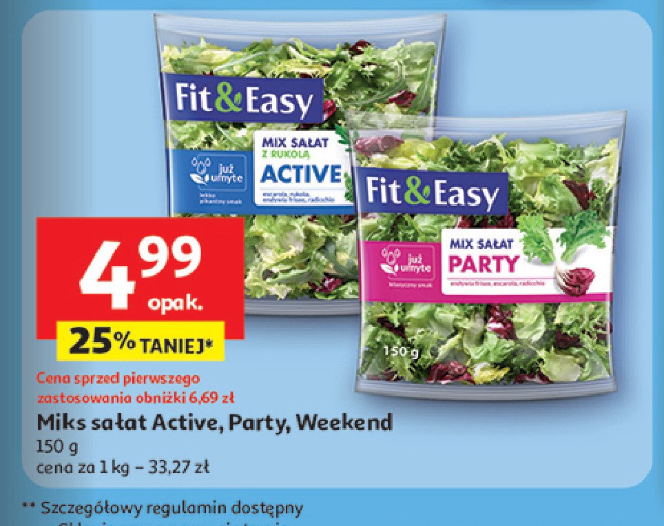 Mieszanka sa艂at weekend Fit & easy promocja