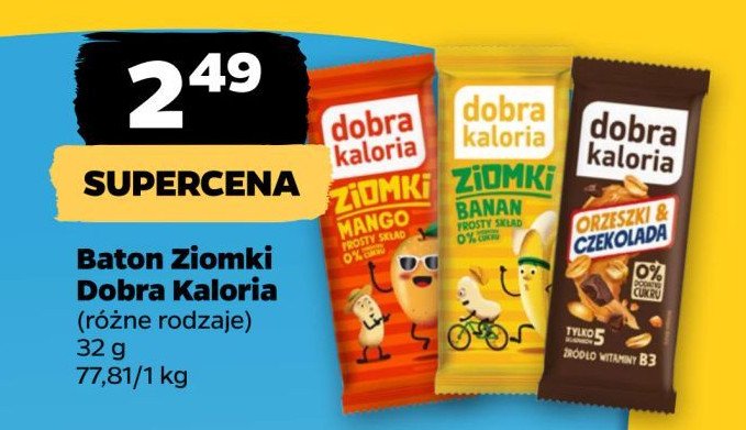 Baton banan Dobra kaloria ziomki promocja