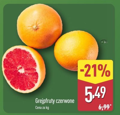 Grejpfruty czerwone promocja w Aldi