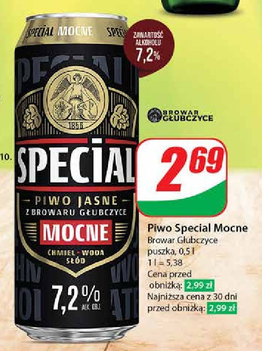 Piwo Special mocne promocja w Dino