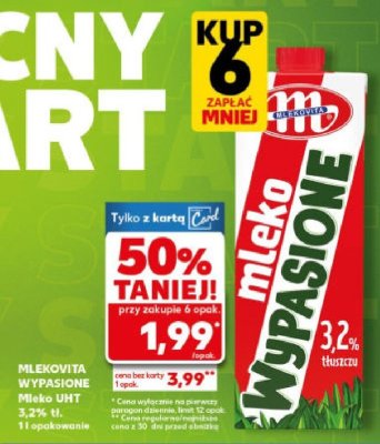 Mleko UHT wypasione promocja w Kaufland