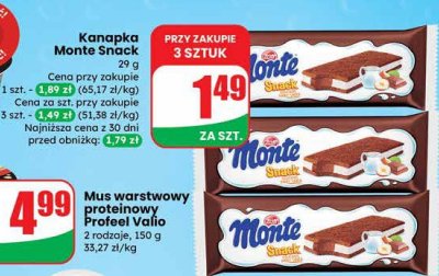 Mus warstwowy proteinowy Profeel Valio różne rodzaje promocja w Dino