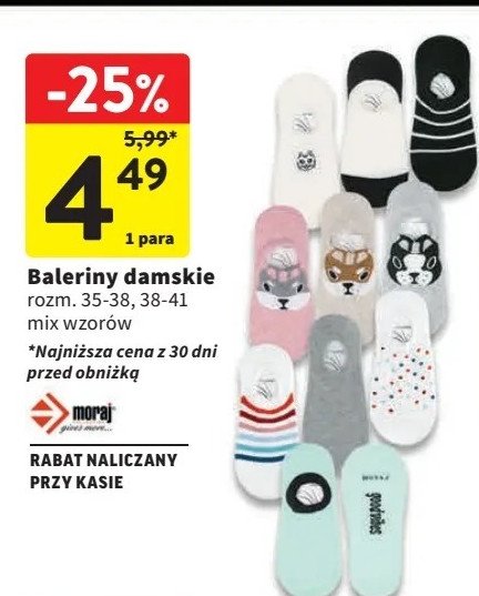 Baleriny damskie 35-38 Moraj promocja