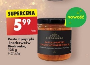 Pasta z papryki i nerkowc贸w Biedronka promocja