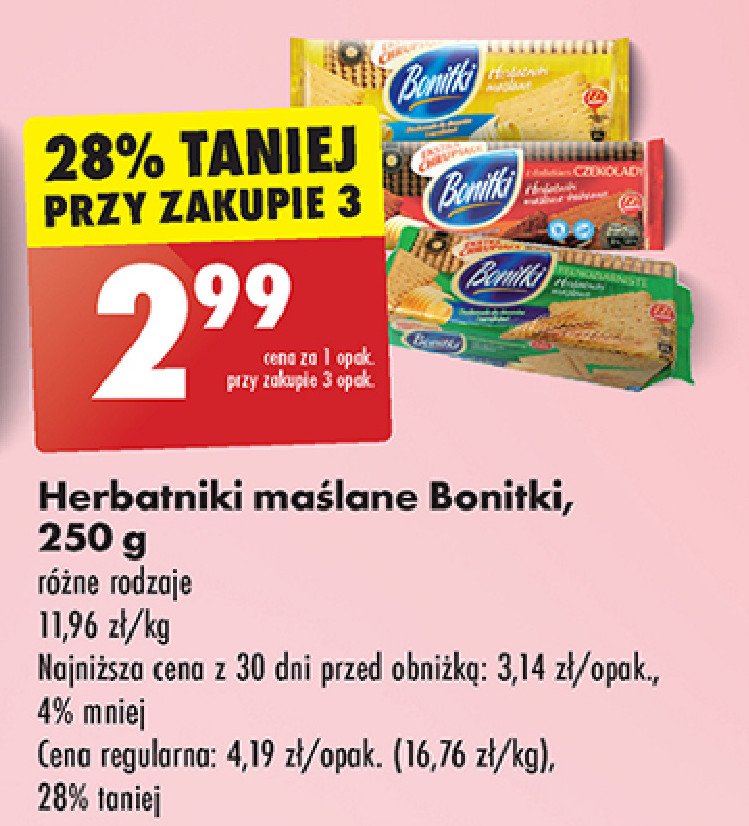 Herbatniki pełnoziarniste Bonitki promocja