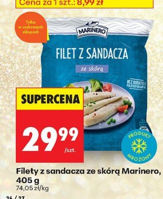 Filety z sandacza ze skórą 405 g promocja w Biedronka