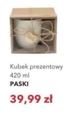 Kubek prezentowy 420 ml Paski promocja w Nela