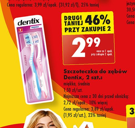 Szczoteczka do zębów miękka Dentix promocja