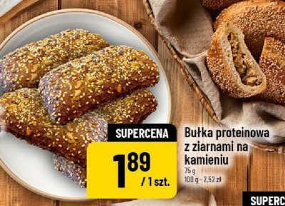 Bułka proteinowa z ziarnami na kamieniu promocja w POLOmarket