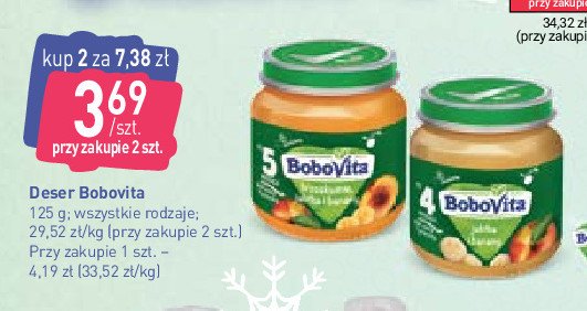 Jab艂ko i banany z brzoskwiniami BOBOVITA OWOCE promocja