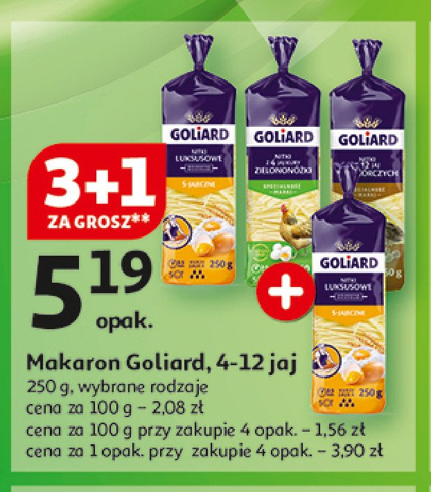 Makaron nitka luksusowy Goliard promocja