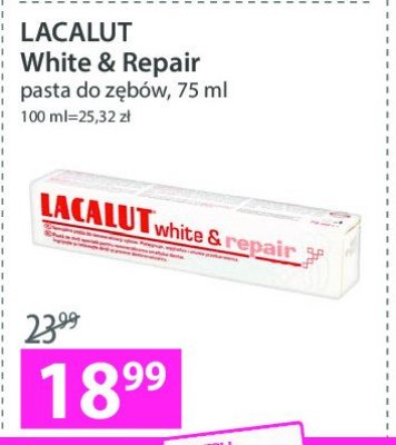 Pasta do zębów Lacalut white&repair promocja