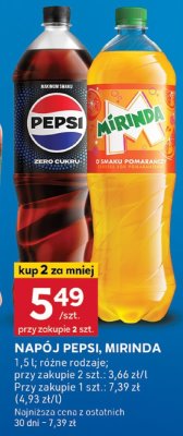 Napój Pepsi, Mirinda promocja w Stokrotka