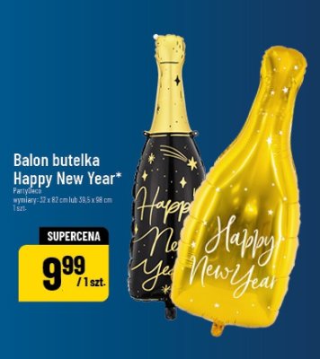 Balon butelka Happy New Year promocja w POLOmarket