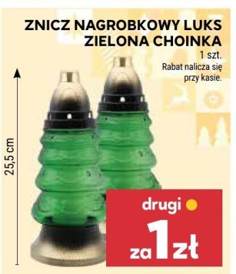 Znicz nagrobkowy Luks Zielona Góra promocja w Stokrotka