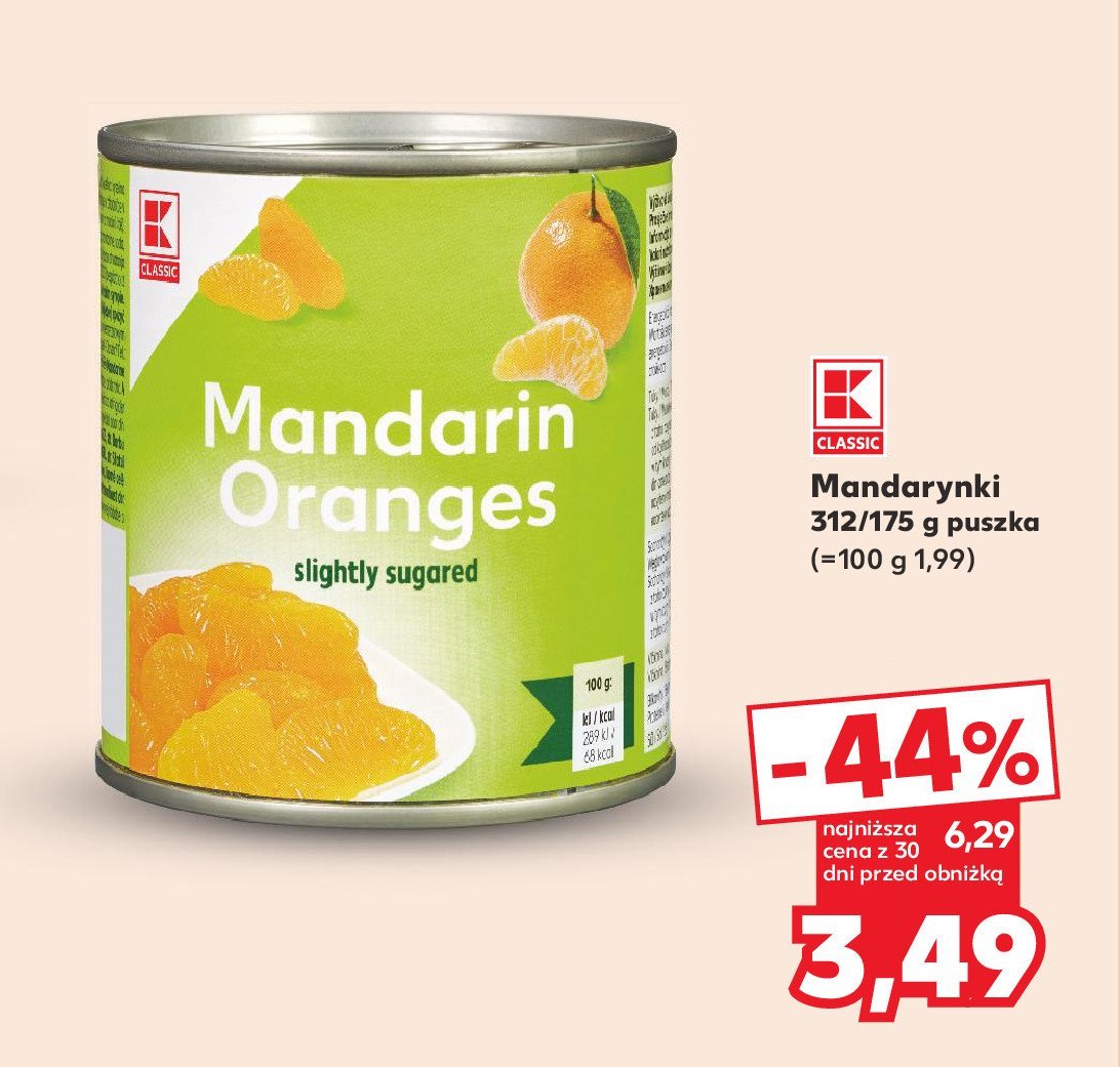 Mandarynki K-classic promocja w Kaufland