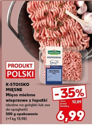Mięso mielone wieprzowe z łopatki promocja w Kaufland