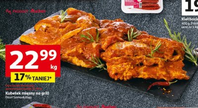 Kube艂ek mi臋sny na grill Auchan r贸偶norodne (logo czerwone) promocja