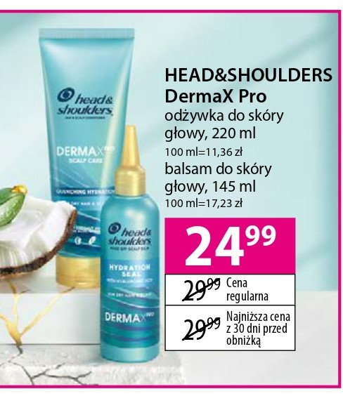 Od偶ywka do sk贸ry g艂owy dermax pro Head&shoulders promocja