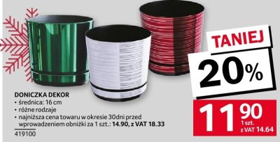 Doniczka Dekor promocja w Selgros