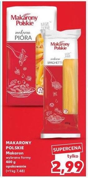 Makaron spaghetti Makarony polskie promocja