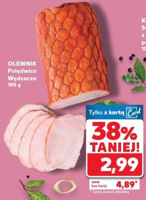 Polędwica Wędzarza Olewnik promocja w Kaufland