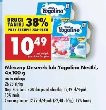 Deserek naturalny Nestle yogolino (jogolino) promocja