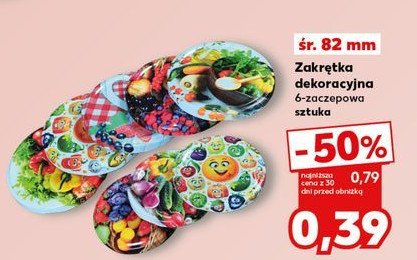 Zakrętka dekoracyjna 82 mm 6 zaczepowa promocja w Kaufland